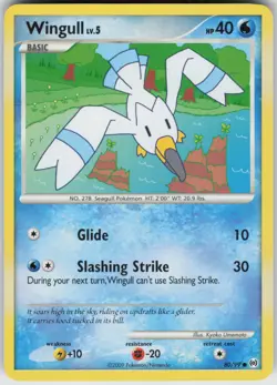 Pokemon TCG Wingull (80) 80/99 Arceus Common card Normal - Image 1