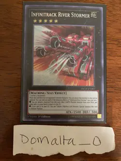 Yugioh Infinitrack River Stormer INCH-EN007 Secret Rare 1st Edition NM/VLP - Image 1