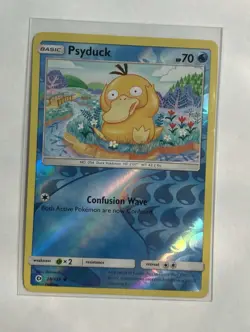 Pokemon Card Psyduck 28/149 M Sun & Moon Base Reverse Holo Rare NM - Image 1