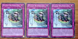 YuGiOh 3 x SYLVAN WATERSLIDE - PRIO-EN073 1st EDITION. Free Postage - Image 1