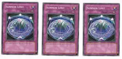 Yugioh Summon Limit X3 Common LODT-EN079 1st Ed NM Playset - Image 1