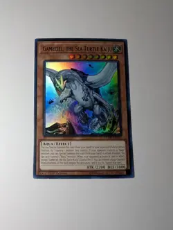 YuGiOh Gameciel the Sea Turtle Kaiju Ultra Rare 1st Edition DUDE-EN037 NM - Image 1