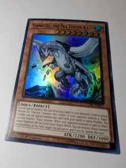YuGiOh Gameciel the Sea Turtle Kaiju Ultra Rare 1st Edition DUDE-EN037 NM - Image 2