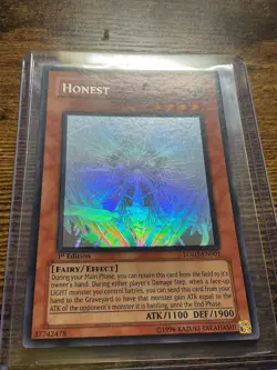 Yugioh Honest Light of Destruction Ghost Rare 1st Edition LODT-EN001 - Image 2