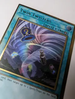 Yugioh Twin Twisters MGED-EN043 Gold Rare 1st Ed NM - Image 3