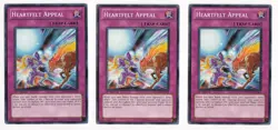 3X Heartfelt Appeal PHSW-EN063 - Yugioh Yu Gi Oh! 3 Playset 1st Edition - Image 1