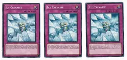 Yugioh- 3X Icy Crevasse - Common - 1st Edition - PHSW-EN069 - Near Mint - Image 1