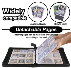 DRZERUI Card Binder for YuGiOh Cards - 9 Pocket Card Holder Book with Sleeves... - Image 2