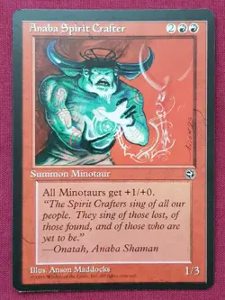 Magic The Gathering HOMELANDS ANABA SPIRIT CRAFTER red card MTG - Image 1