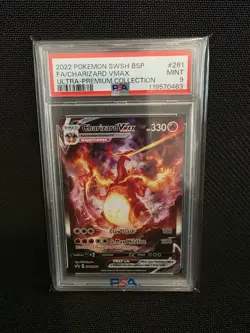 Pokemon TCG Charizard VMAX Sword & Shield SWSH261 Holo Promo Card PSA 9 - Image 1