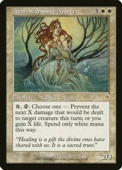 Atalya, Samite Master Invasion NM White Rare MAGIC THE GATHERING CARD ABUGames - Image 1