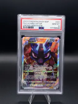 Lucario VSTAR SWSH291 SWSH: Sword & Shield Promo Cards Holo - PSA 10 - Image 1