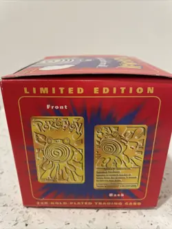 Pokemon Limited Edition 23K Gold-Plated Trading Card Poliwhirl - Image 3