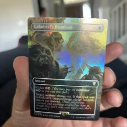 MTG English Galadriel's Dismissal (Borderless) (Surge Foil) NM Foil - Image 1