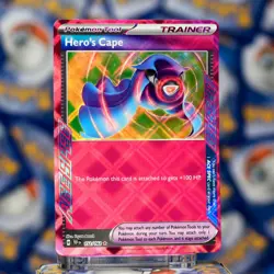 Pokemon TCG Hero’s Cape 152/162 (Temporal Forces) Ace Spec Single, Trading Card - Image 1