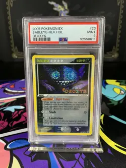 Pokemon Card PSA 9 MINT Ex Deoxys Saybleye 23/107 2005 Reverse Holo - Image 1