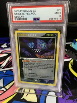Pokemon Card PSA 9 MINT Ex Deoxys Saybleye 23/107 2005 Reverse Holo - Image 3