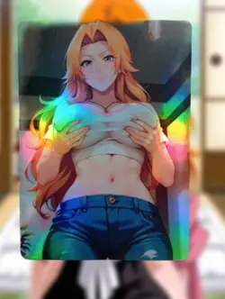 Rangiku Matsumoto Bleach Anime Waifu Sexy Goddess Doujin Hentai Lewd Card - Image 1