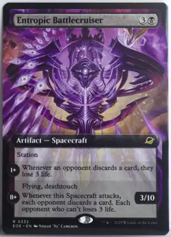 Entropic Battlecruiser [New, Near Mint] Extended Art {Edge of Eternities} - Image 1