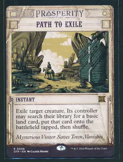 Path to Exile - Showcase - Magic MTG 2024 Outlaws of Thunder Junction NM/M - Image 1