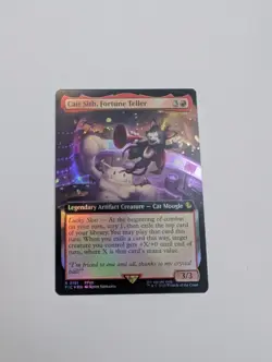 MTG - Cait Sith, Fortune Teller (Extended Art Foil) - Final Fantasy NM/M Cond - Image 1