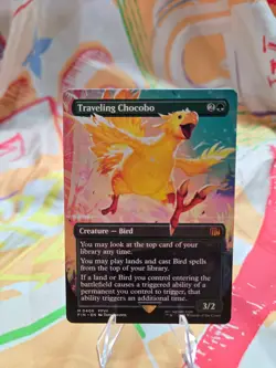 Traveling Chocobo Borderless 406 MTG Final Fantasy Regular - Image 1