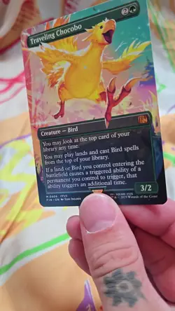 Traveling Chocobo Borderless 406 MTG Final Fantasy Regular - Image 2