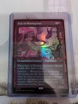 MTG - Fear of Missing Out - Showcase Foil - Duskmourn: House of Horror - Image 1