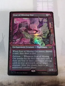 MTG - Fear of Missing Out - Showcase Foil - Duskmourn: House of Horror - Image 3