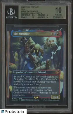 2025 MTG Final Fantasy Foil #0321 Vivi Ornitier Borderless BGS 10 PRISTINE - Image 1