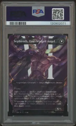 2025 MTG Final Fantasy En Char Borderless Surge Foil #0527 Sephiroth PSA 10 - Image 2