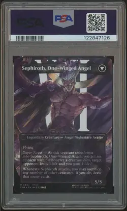 2025 MTG Final Fantasy En Char Borderless Surge Foil #0527 Sephiroth PSA 10 - Image 2
