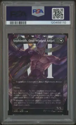 2025 MTG Final Fantasy En Char Borderless Surge Foil #0527 Sephiroth PSA 10 - Image 2