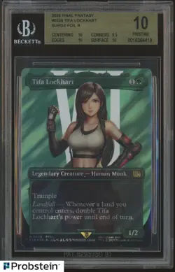 2025 MTG Final Fantasy Borderless Surge Foil #0536 Tifa Lockhart BGS 10 PRISTINE - Image 1