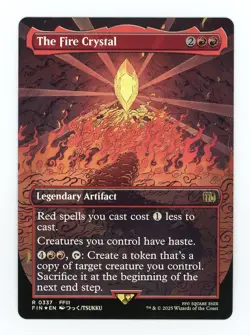Magic: The Gathering Final Fantasy Borderless Foil The Fire Crystal #0337 - Image 1