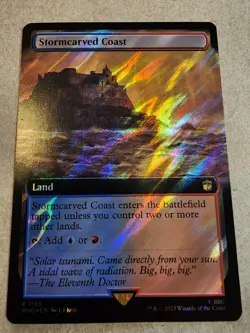 Stormcarved Coast - #1109 (Extended Art) (Surge Foil) Doctor Who - Mtg - Image 1