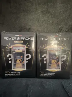 Gamestop Pokemon Power Packs PSA 8+ Card, 2 Booster Packs - Lot of 2 - Image 3