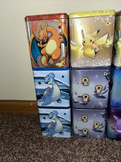 Pokemon Empty Stacking Tins Lot Of 12 NO PACKS Included 9 Different Tins - Image 2