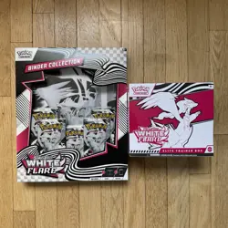 Pokemon TCG White Flare Elite Trainer Box ETB + Binder Set SEALED IN HAND - Image 1