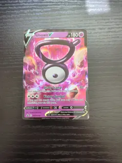 Unown V SWSH300 Ultra Rare Pokemon Black Star Promo - Image 1