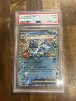 Graded PSA 7 2023 Pokemon Svi En Gyarados EX #045 - Image 1