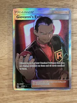 Giovanni's Exile (Full Art) 67/68 - Hidden Fates Holo - Pokemon TCG 2019 LP - Image 1