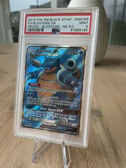 2019 Pokemon Sun & Moon Black Star Blastoise GX #SM189 PSA 9 - Image 1