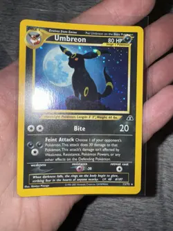 Blaine's Charizard Pokemon Card Holo, Rockets Mewtwo 1st Edition holo & Umbreon - Image 3
