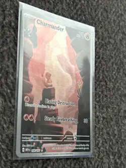 Pokemon TCG Charmander Illustration Rare Holo Card 168/165 SV151 NM - Image 2