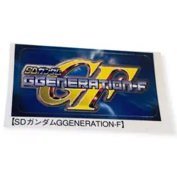 PlayStation 1 Ps1 SD Gundam G Generation-F Bandai Official Memory Card Sticker - Image 1