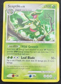 Pokemon Card Sceptile 8/106 Great Encounters Holo Rare - Image 1