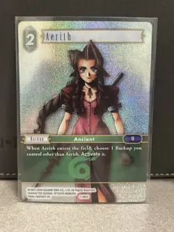 Final Fantasy TCG FFTCG Aerith 1-065C Opus I Foil Trading Card Game NM VII 7 - Image 1