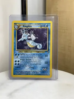Kingdra SWIRL!! 8/111 Neo Genesis Pokemon Card TCG Vintage WOTC Holo Rare LP - Image 1