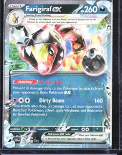 Farigiraf EX 108/162 Double Rare S & V Temporal Forces Pokemon Card - Image 1